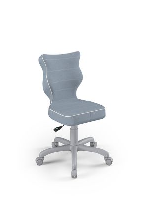 Fotel dla dziecka Entelo PETIT Grey tap. Jasmine 06 rozmiar 3 (wzrost 119-142 cm)