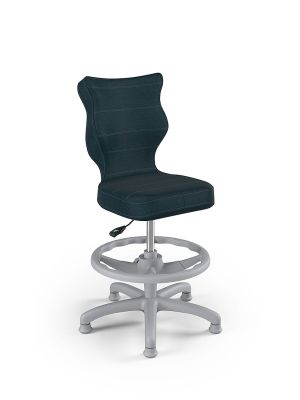 Fotel dla dziecka Entelo PETIT WK+P Grey tap. Monolith 24 rozmiar 3 (wzrost 119-142 cm)