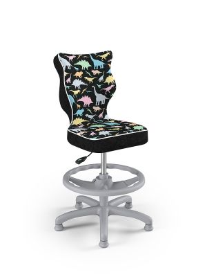 Fotel dla dziecka Entelo PETIT WK+P Grey tap. Storia 30 rozmiar 3 (wzrost 119-142 cm)