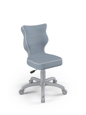 Fotel dla dziecka Entelo PETIT Grey tap. Jasmine 06 rozmiar 4 (wzrost 133–159 cm)
