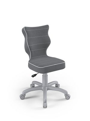 Fotel dla dziecka Entelo PETIT Grey tap. Jasmine 33 rozmiar 4 (wzrost 133–159 cm)