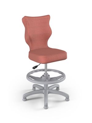 Fotel dla dziecka Entelo PETIT WK+P Grey tap. Monolith 08 rozmiar 4 (wzrost 133–159 cm)