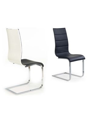 Krzesło HALMAR K104 czarne/tył biały