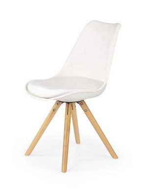 Krzesło HALMAR K201 białe - styl skandynawski