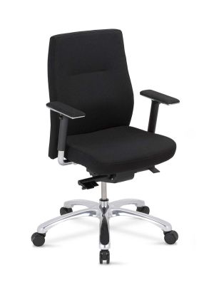 Krzesło biurowe ORLANDO UP 24/7 R23P1 steel17 chrome obciążenie do 150 kg