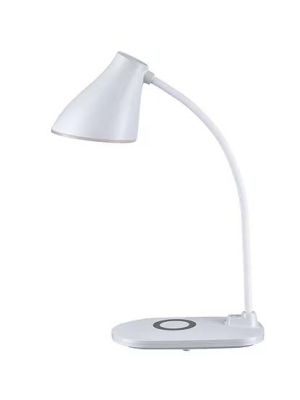Lampka LED biurkowa LC6 white z funkcją bezprzewodowego ładowania telefonów - FunDesk 