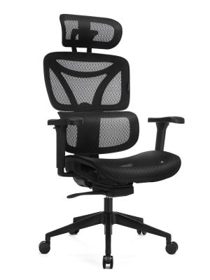 Fotel ergonomiczny Control Series Levano System LV0654 - czarny
