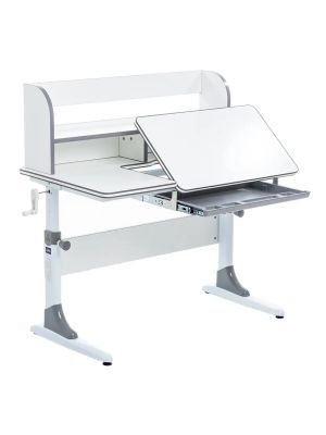 Nerine Grey - Regulowane biurko dla dzieci i młodzieży FunDesk 100x60 cm