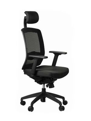 Fotel ergonomiczny ERGON SitPlus, czarny - wysuw siedziska