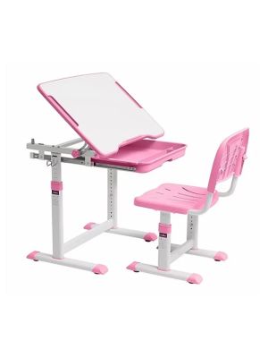 Sorpresa Pink - Ergonomiczne, regulowane biurko dziecięce + krzesełko FunDesk