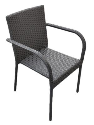 Krzesło ogrodowe Bello Giardino SOTTILE czarny KR.004.007