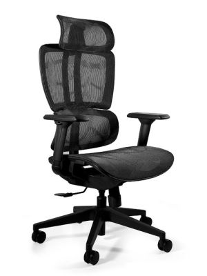 Fotel ergonomiczny DEAL siatka - wysuw siedziska - WYSYŁKA 24h
