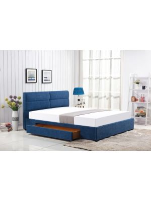 Łóżko Halmar MERIDA 160x200 z szufladą niebieski