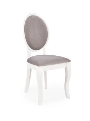 Krzesło drewniane HALMAR VELO biały/popiel - NEGOCJUJ CENĘ