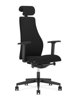 Krzesło obrotowe Nowy Styl VIDEN SWIVEL CHAIR HB UPH czarny - dla osób wysokich