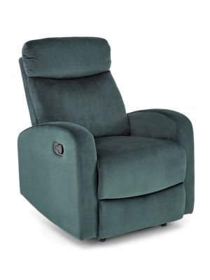 Fotel wypoczynkowy WONDER Halmar rozkładany z funkcją kołyski - ciemny zielony - NEGOCJUJ CENĘ sklep@ergoexpert.pl