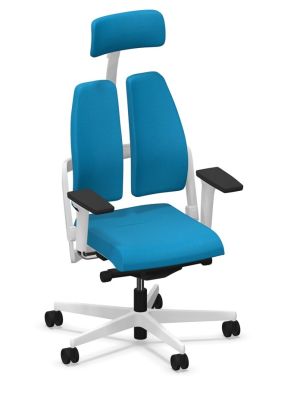 Fotel XILIUM SWIVEL CHAIR DUO-BACK UPH/P HRUA X-MOVE biały - dla osób wysokich