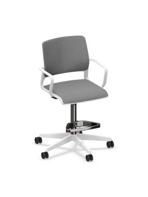 Krzesło obrotowe XILIUM COUNTER SWIVEL CHAIR UPH biały