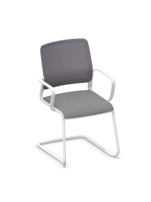 Krzesło konferencyjne XILIUM FRAME CHAIR CF MESH biały