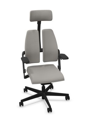 Fotel XILIUM SWIVEL CHAIR DUO-BACK UPH/P X-MOVE HRUA czarny - dla osób wysokich