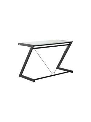 Biurko DD Z-Line - Desk Plus - czarne - szklane NEGOCJUJ CENĘ